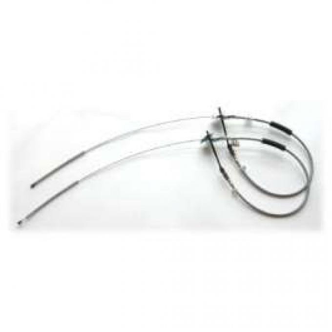 Chevy Truck Parking & Emergency Brake Cable, Rear, Long Bed , Three Quarter Ton, 1955 (2nd Series)-1956