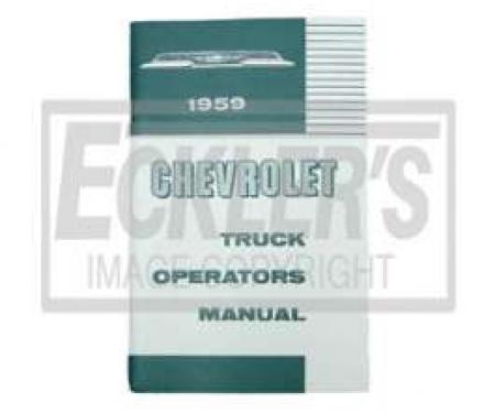 Chevy Truck Owner's Manual, 1959