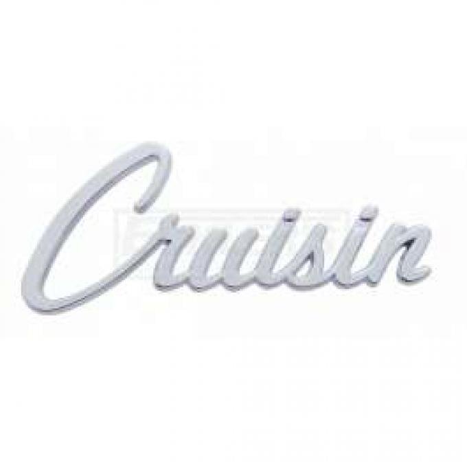 Chevy And GMC Truck Cruisin Script Emblem, Chrome