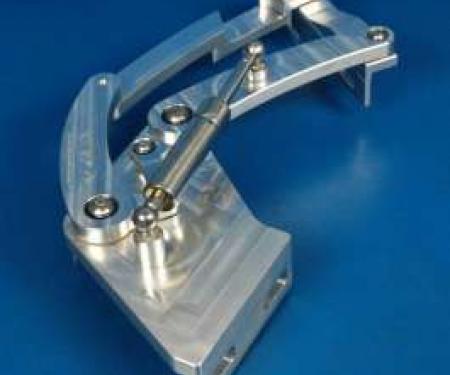 Chevy Truck Billet Aluminum Hood Hinges, Machined Finish, 1955-1957