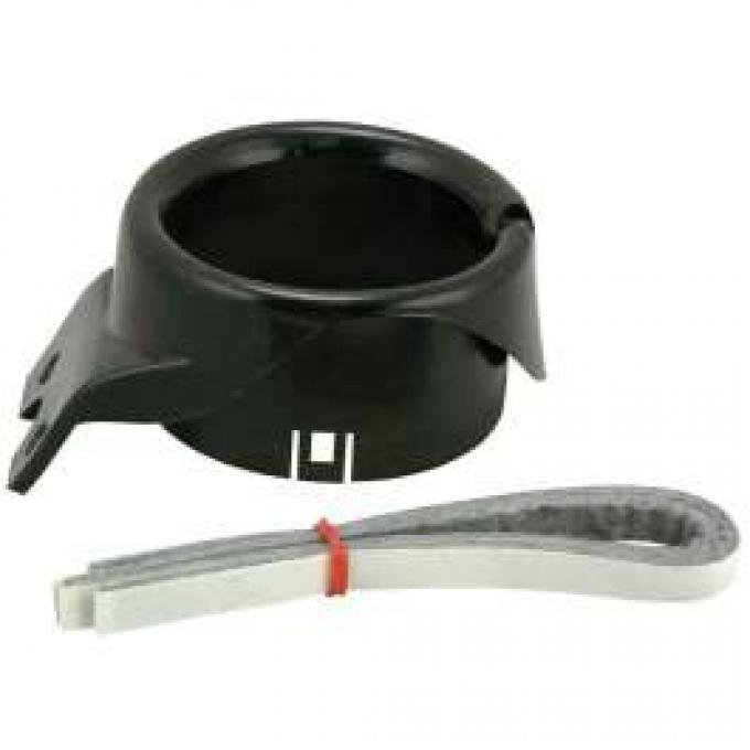 Chevy Truck Vent Ball Housing, Left, Black, 1967-1972