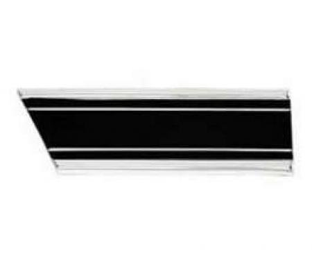 Chevy Truck Front Fender Molding, With Black Insert, Rear, Lower, Left, Custom Sport, 1969-1972