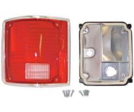 Chevy & GMC Truck Taillight Assembly, Fleetside/Blazer/Suburban/Jimmy, Left, Deluxe, 1973-1991