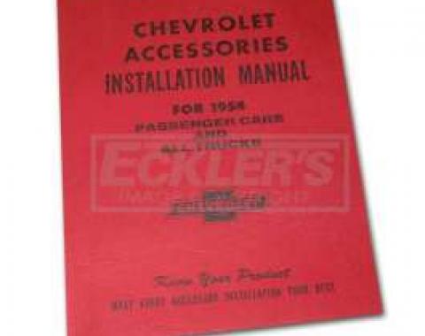 Chevy Truck Accessories Installation Manual, 1954