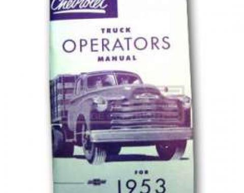 Chevy Truck Owner's Manual, 1953