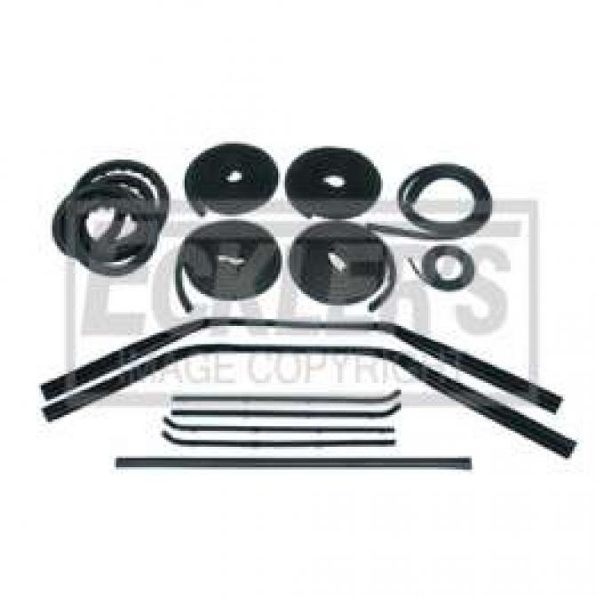 Chevy Truck Weatherstrip Kit, For Small Rear Glass, Without Stainless Steel Molding, 1964-1966