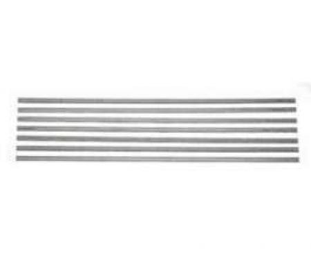Chevy Truck Bed Strips, Stainless Steel, Polished, Short Bed, Fleet Side, 1960-1966