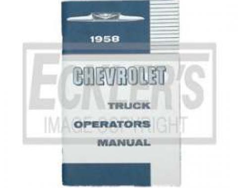 Chevy Truck Owner's Manual, 1958