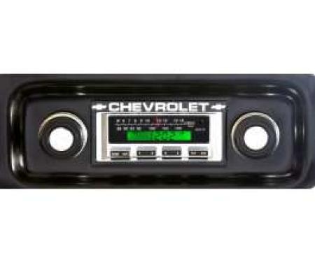 Chevy Truck Stereo,KHE300,AM/FM,200 Watts, Chrome Face,1967-1972