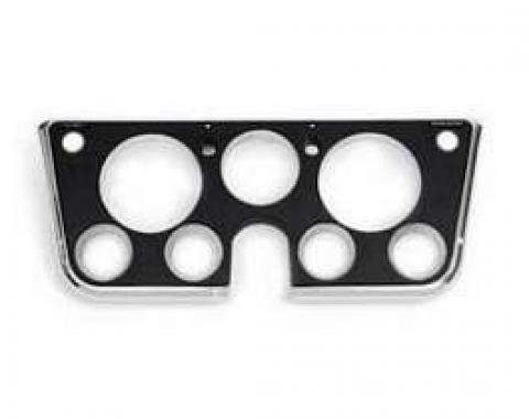 Chevy Truck Dash Bezel, With Chrome Edges, Black, 1969-1972