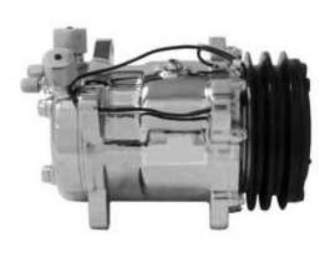 Chevy Truck Air Conditioning Compressor, Chrome, Sanden 508/134A, 1947-72