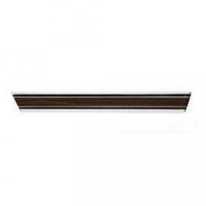 Chevy Truck Side Molding, Long Bed, With Wood Grain Insert, Left Rear Lower, 1969-1972