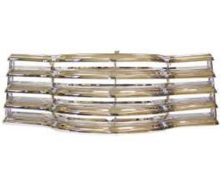 Chevy Truck Grille, Chrome With Black Painted Back Bars, 1947-1953