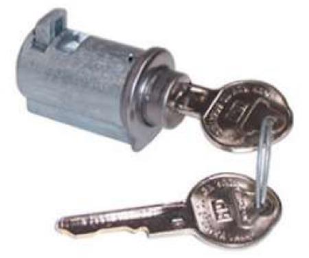 Chevy Truck Glove Box Lock, With Original Style Keys, 1954-1972