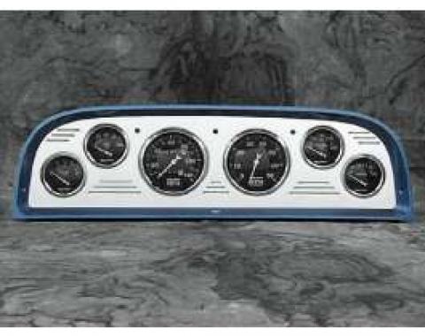 Chevy Truck Dash Insert, Polished Billet Aluminum, Auto Meter, 1960-1963