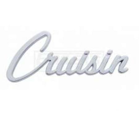 Chevy And GMC Truck Cruisin Script Emblem, Chrome