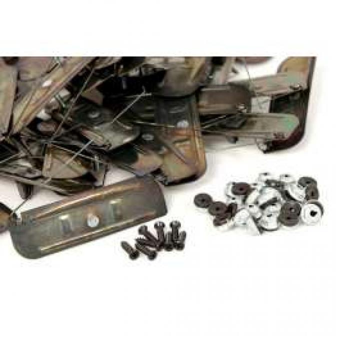 Chevy Truck Lower Side Molding Clip Set, Fleet Side, Long Bed, 1969-1972