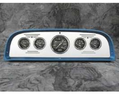 Chevy Truck Dash Insert, Polished Billet Aluminum, Auto Meter, 1960-1963