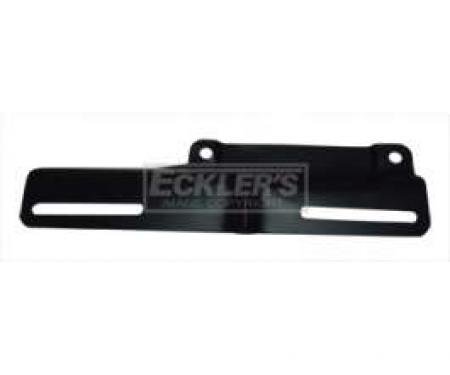 Chevy Truck License Plate Bracket, Front, Black, 1955 (2nd Series)-59