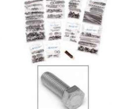 Chevy Truck Hex Head Bolt Kit, Step Side Short Bed, Stainless Steel, 1955-1959