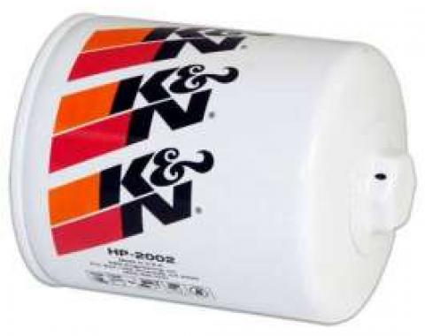 Chevy Oil Filter, K&N,Long, Screw-On, 1968-1992