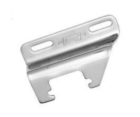 Chevy Truck Alternator Bracket, Left Mount, For Headers, Chrome, 1947-1955 (1st Series)
