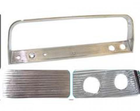 Chevy Truck Instrument Cluster Bezel, Chrome, 1964-1966