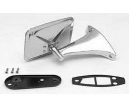 Chevy Truck Outside Door Mirror Assembly, Left, 1970-1972