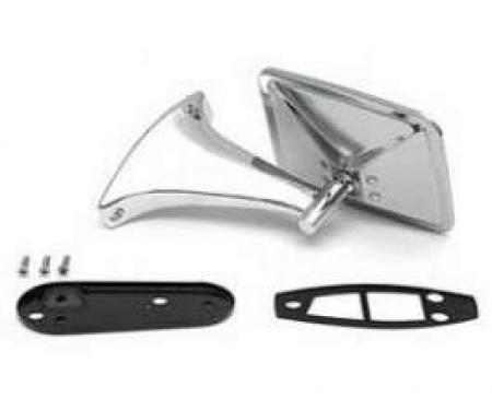 Chevy Truck Outside Door Mirror Assembly, Right, 1970-1972