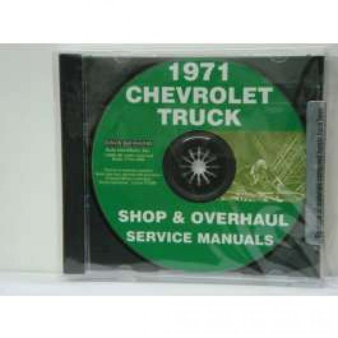 Chevy Truck Shop, Service & Repair Manuals, On CD, 1971