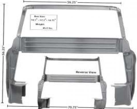 Chevy Truck Rear Cab Panel, Rear, Inner, For Large Rear Window, 1955 (2nd Series)-1959