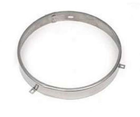 Chevy Truck Headlight Retainer Ring, Sealed Beam, Stainless Steel, 7, 1962-1968