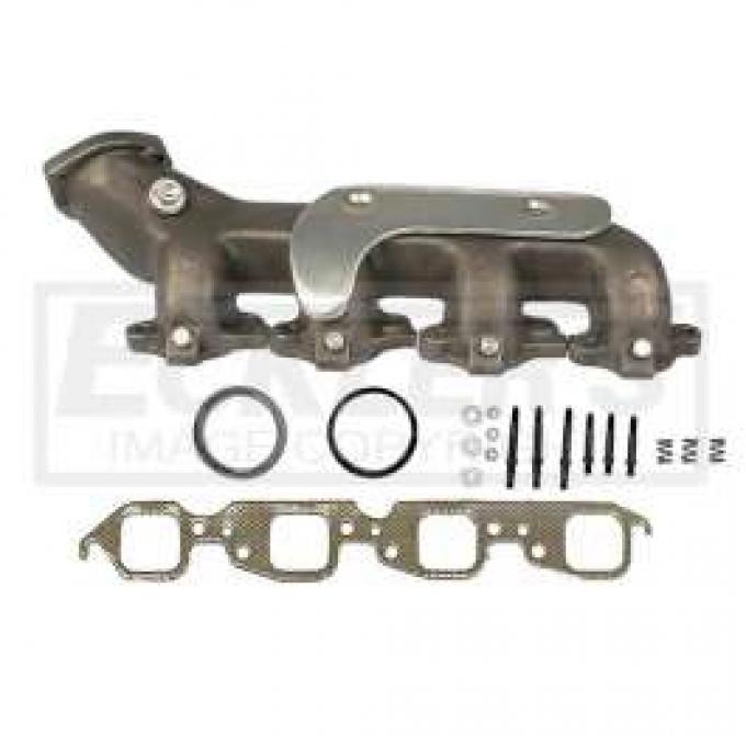 Chevy & GMC Truck Manifold. Exhaust, Left, 7.4L (454ci), w/Heat Shield, 1988-1995