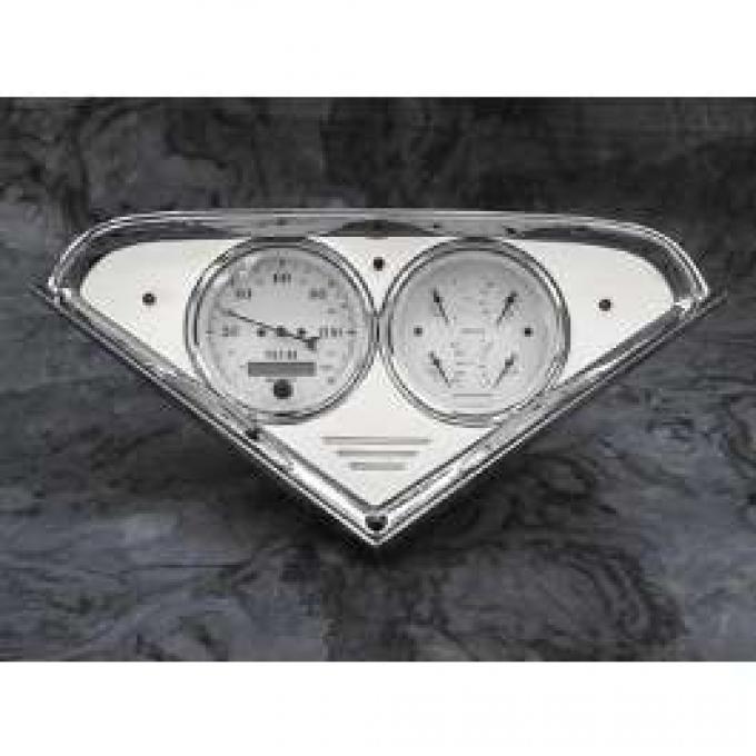 Chevy Truck Dash Insert, Polished Billet Aluminum, 1955-1959