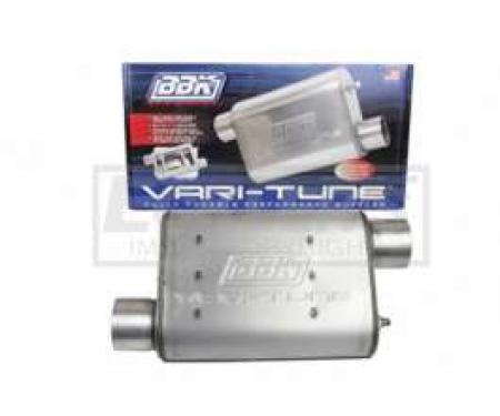 Truck BBK 2-1/2 Vari-Tune Adjustable Aluminized Steel Performance Muffler, Offset
