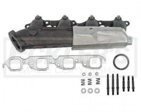 Chevy & GMC Truck Manifold. Exhaust, Right, 7.4L (454ci), w/Heat Shield, 1985-1997