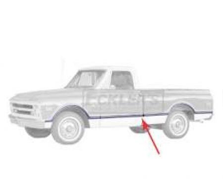 Chevy Or GMC Truck, Cab Molding, Fleetside, Left, 1967-1968