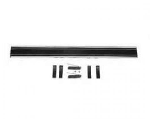 Chevy Truck Door Molding, With Black Insert, Lower, Left, Custom Sport, 1969-1972