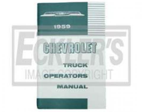 Chevy Truck Owner's Manual, 1959