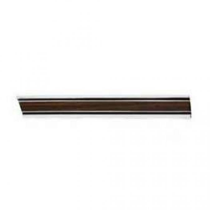 Chevy Truck Custom Sport Fleet Side Molding, Short Bed With Wood Grain Insert, Right Front Lower, 1969-1972