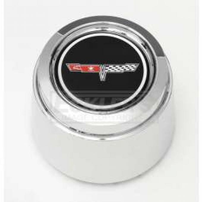 Truck 1980-1981 Corvette Style Chrome Center Wheel Cap, For Corvette Style Aluminum Wheels