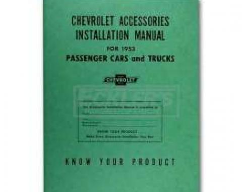 Chevy Truck Accessories Installation Manual, 1953