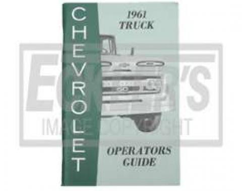 Chevy Truck Owner's Manual, 1961