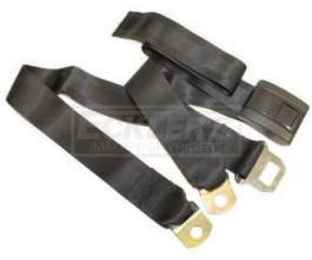 Chevy & GMC Truck Seat Belt Set, Center Position, Black, 1967-1972