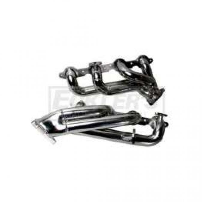 GM Truck/SUV 4.8/5.3L BBK 1-3/4 Shorty Tuned Length Chrome Exhaust Headers, 1999-2007