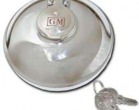 Chevy Truck Gas Cap, Locking, With GM Embossed Logo, 1938-1963