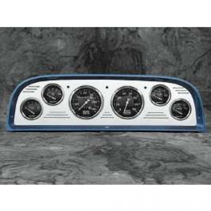 Chevy Truck Dash Insert, Polished Billet Aluminum, Classic Instruments, 1960-1963