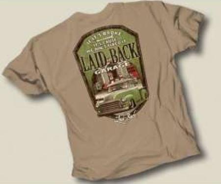 Laid Back Barefoot GMC Truck T-Shirt, Khaki