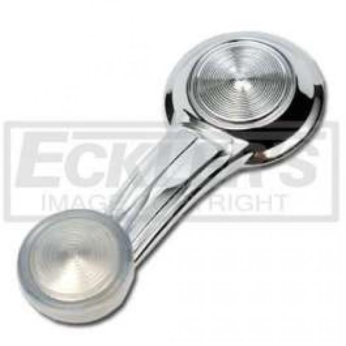 Chevy Truck Interior Window Handle, With Clear Knob, 1967-1976