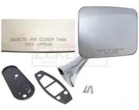 Chevy Or GMC Truck Outer Door Mirror, Convex Lens, Right, 1970-1972